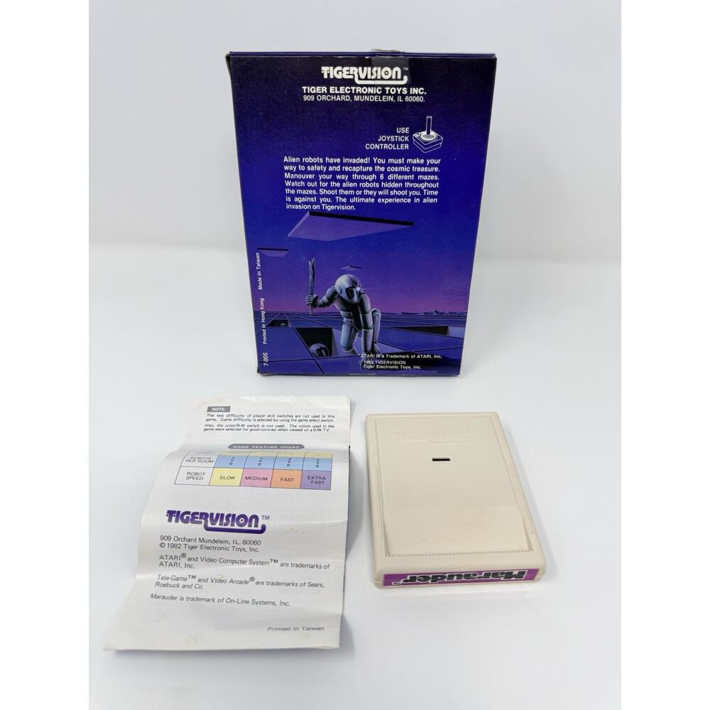 Marauder Atari 2600 Tigervision Complete CIB Tested Rare - Picture 2 of 8